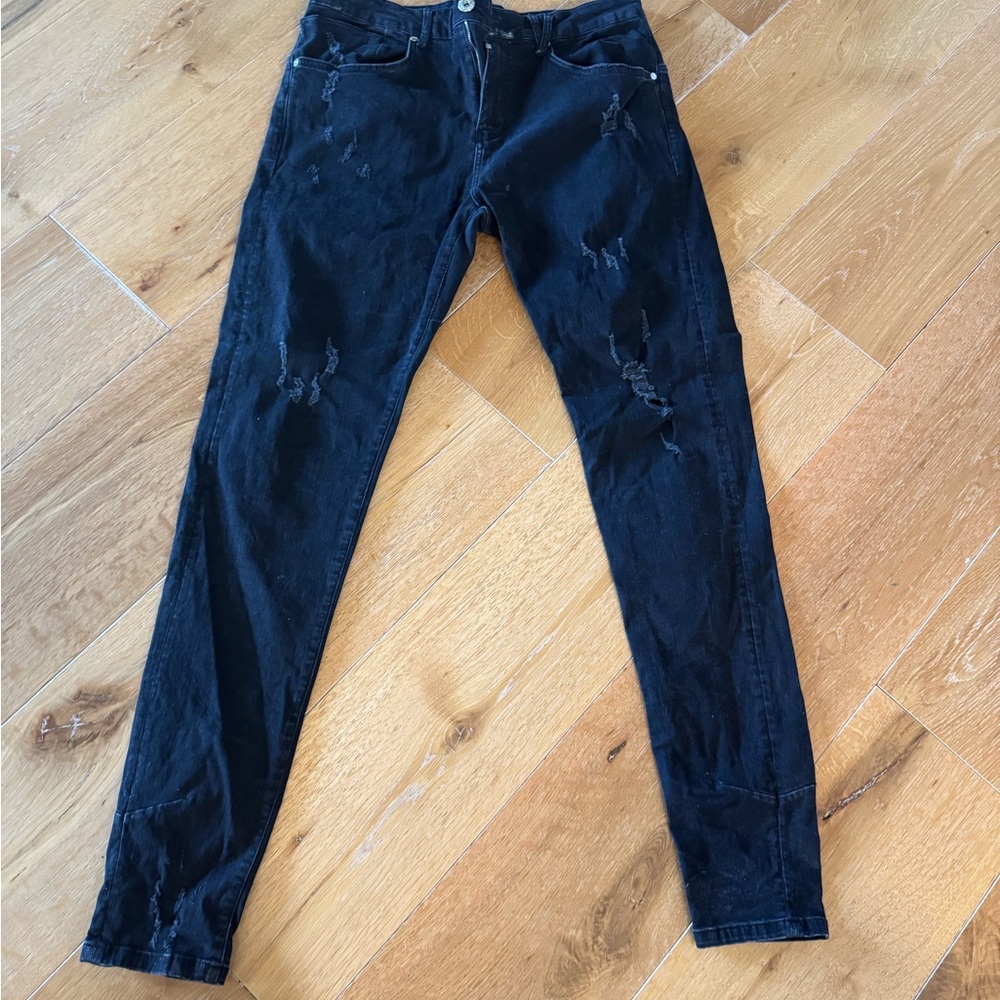 Kollar Black Denim Jeans